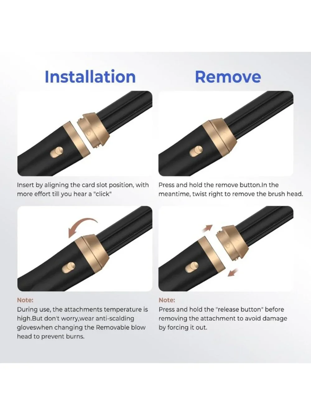 5-in-1 Hair Dryer Brush Set - Ionic Blow Drying, Curling, Volumizing